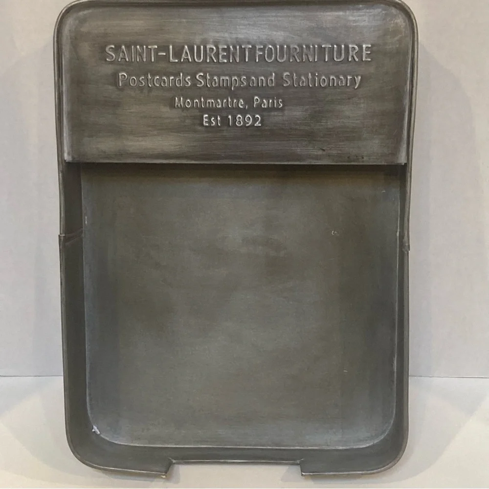 World Market Metal Letter File Tray Paper Organizer Saint - Laurent Fourniture